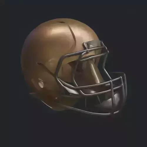 American Football Helmet Realistic 3D Printable Sports STL Model