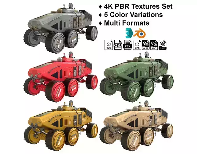 Mars Rover Concept-2-All Colors