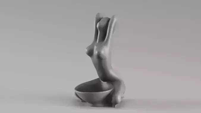 S00061 Artistic Female Figurine Sculpture 3dp