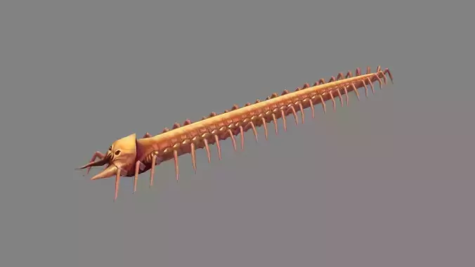 Cartoon Centipede Monster