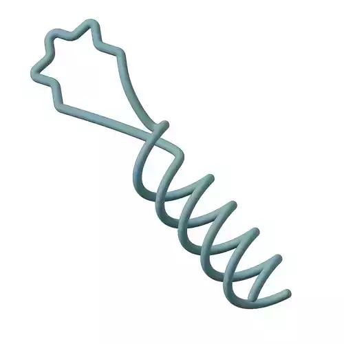 Plastic Spiral Star Lamp Filament Toy