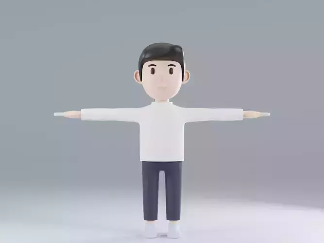 Simple Male Character  Neutral