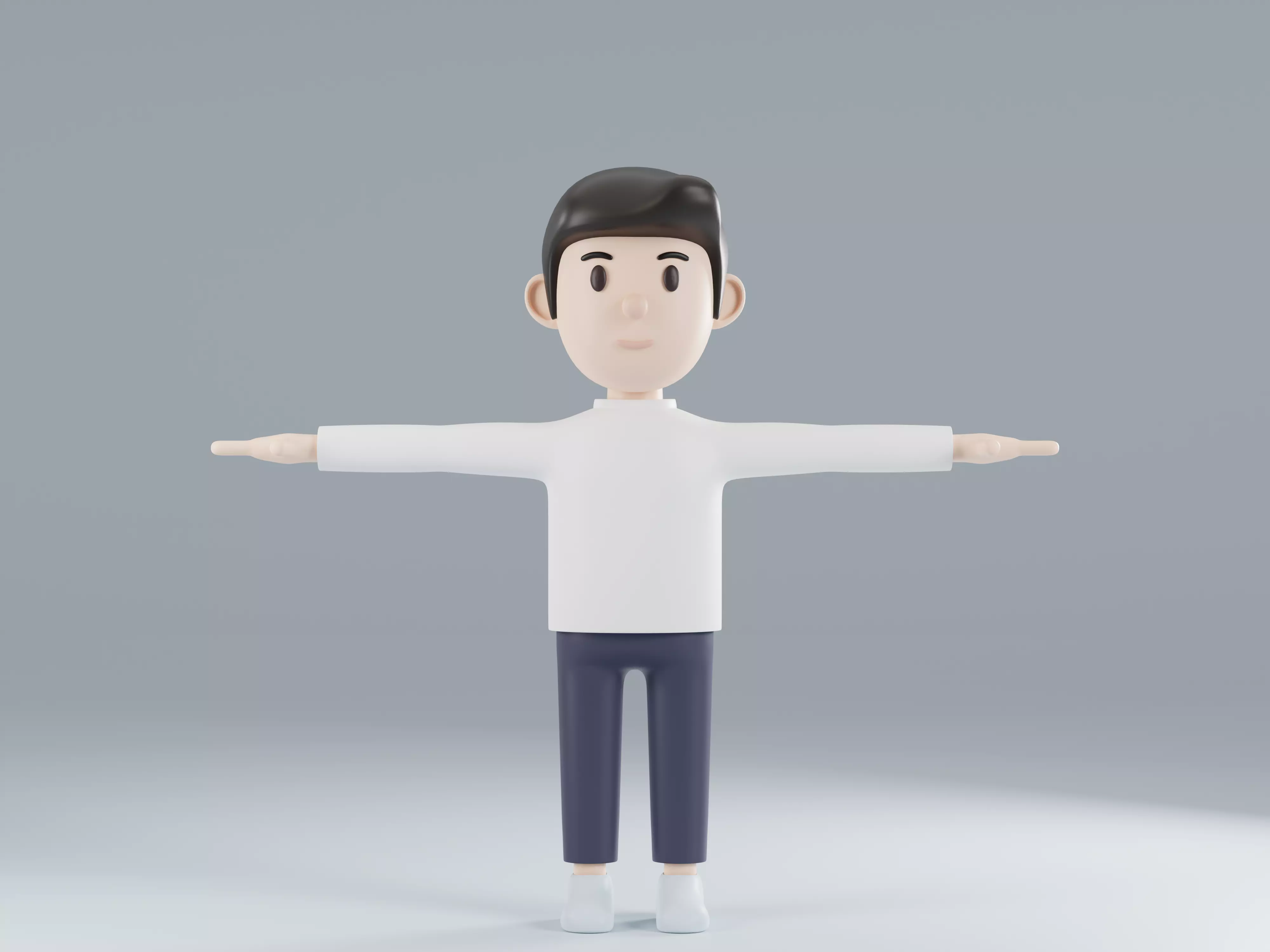 Simple Male Character Neutral Free 3D model