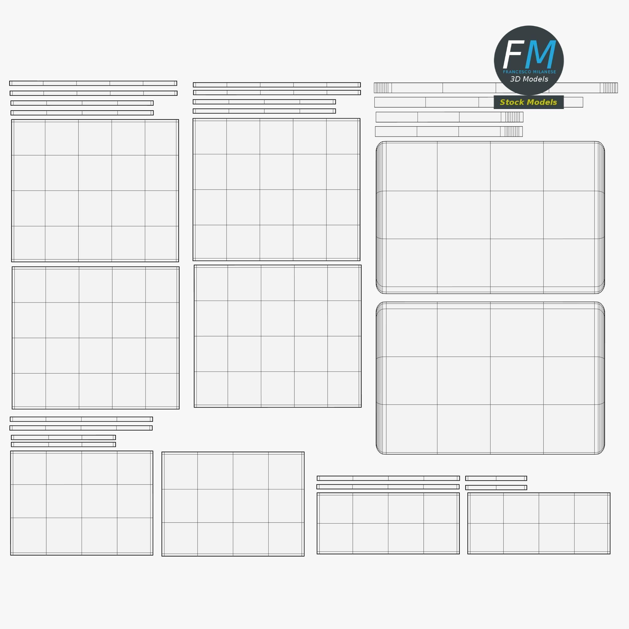 Computer desk 1 3D model_11