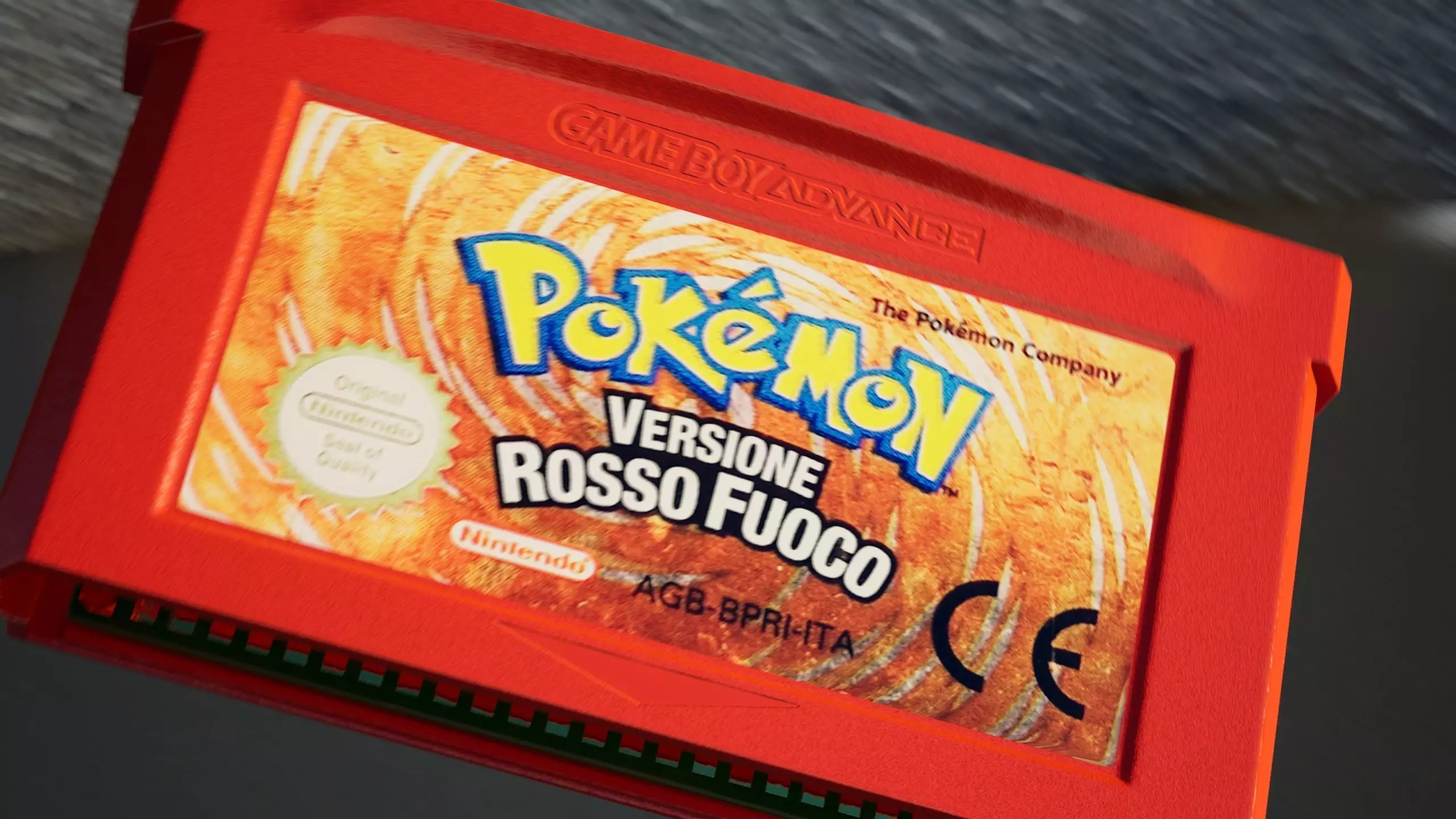 gameboy game card - pokemon Fire Red 3D model