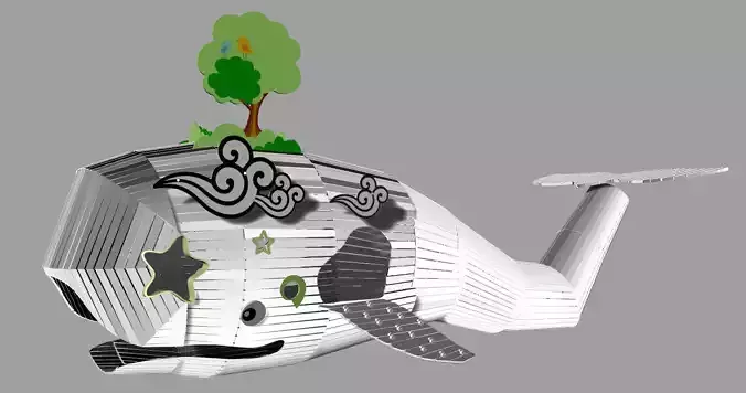 Whale Playground Stylized Whale Play Structure