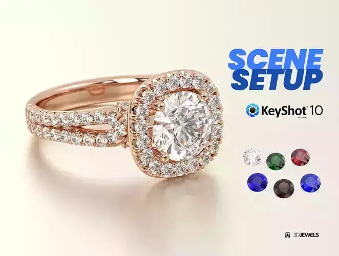 Realistic Scene Setup for Jewelry Rendering with KeyShot 10