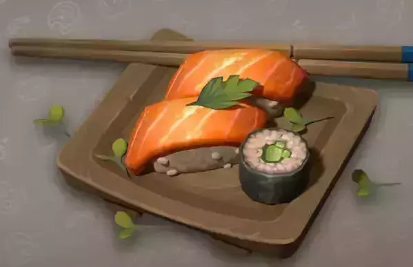 Japanese food Sushi 3D Model Download