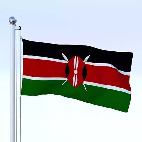 Animated Kenya Flag
