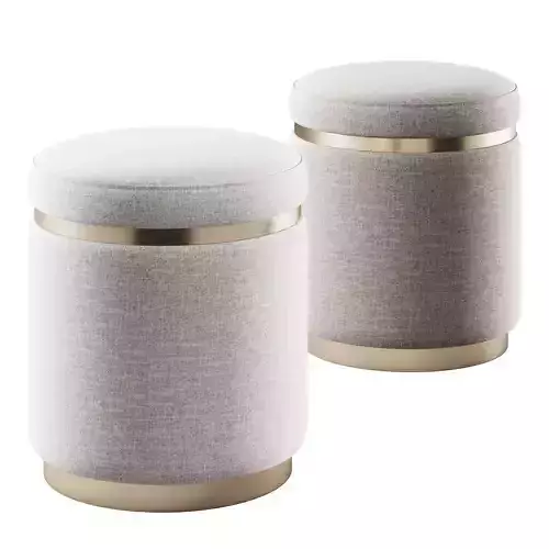 Round Pouf By Artiss