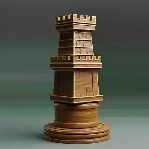 Classic Jin Dynasty Rook Chess Piece