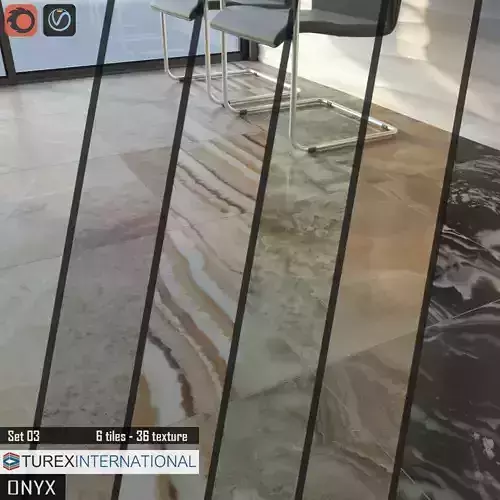 TUREX INTERNATIONAL Onyx Tiles Set 03 3D model