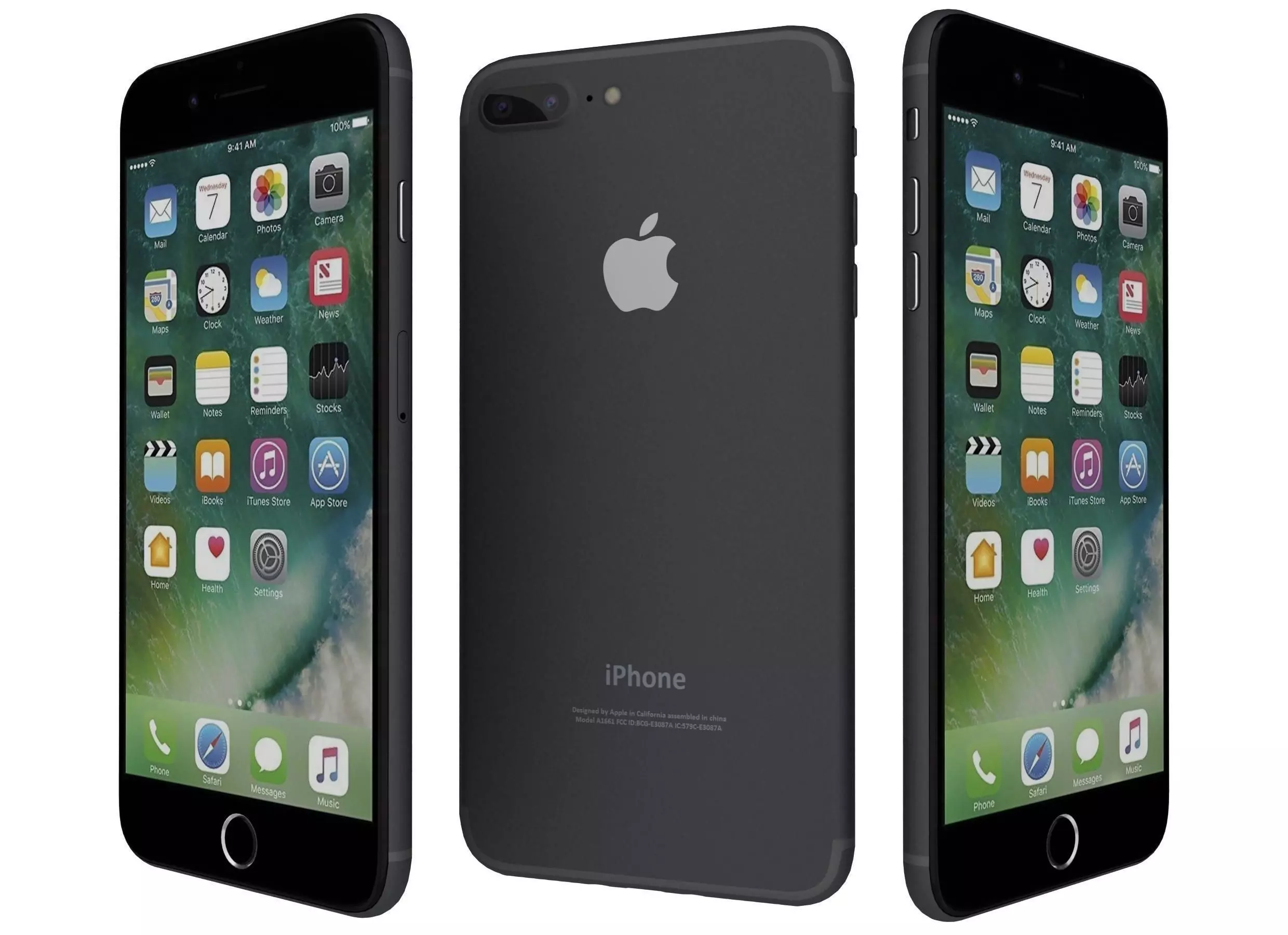 Apple iPhone 7 Plus Jet Black 3D model_0