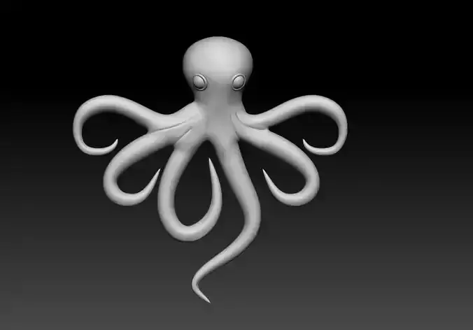 Octopus Pendant 3D Printable Model