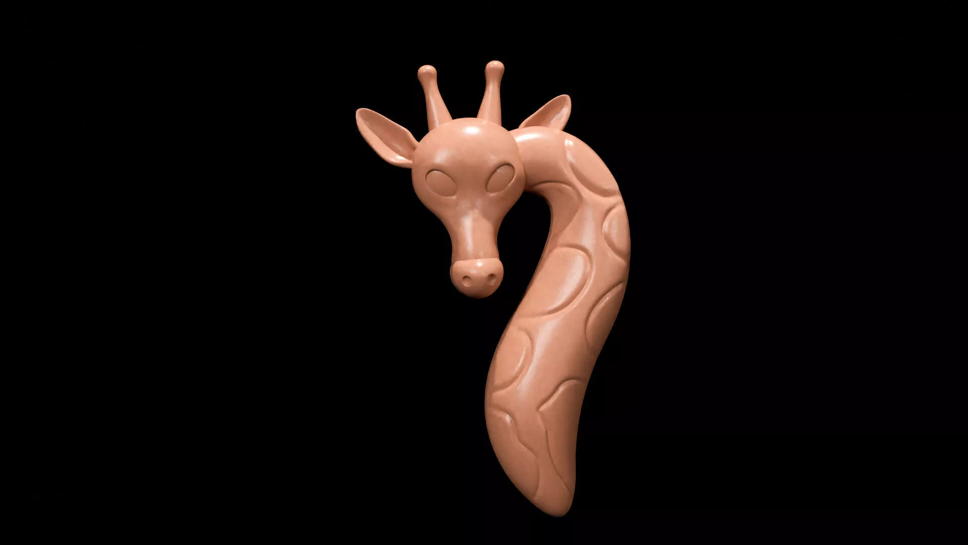Giraffe Pendant 3D Printable Model 3D print model