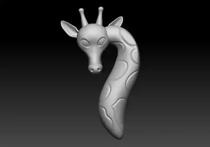 Giraffe Pendant 3D Printable Model