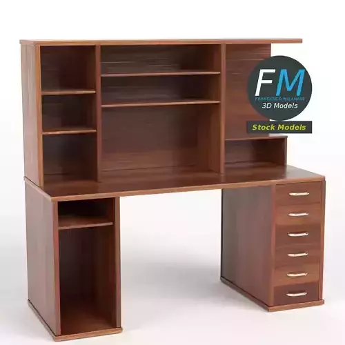 Computer desk 3 3D model