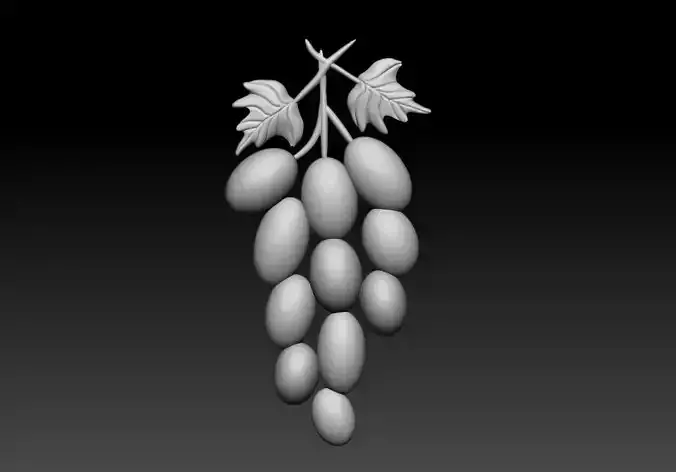 Grapes Fruit Pendant 3D Printable Model