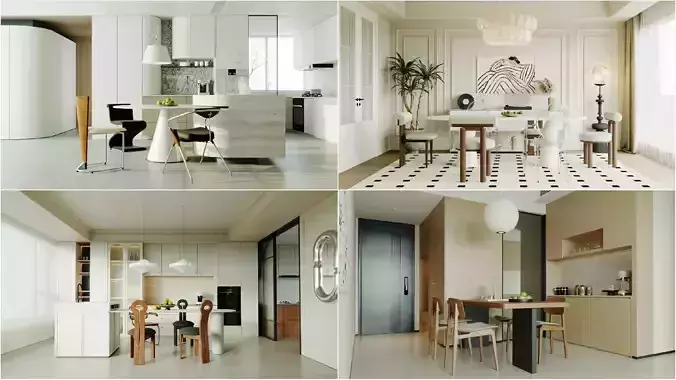 Dining Room Colection 04  for Unreal Engine