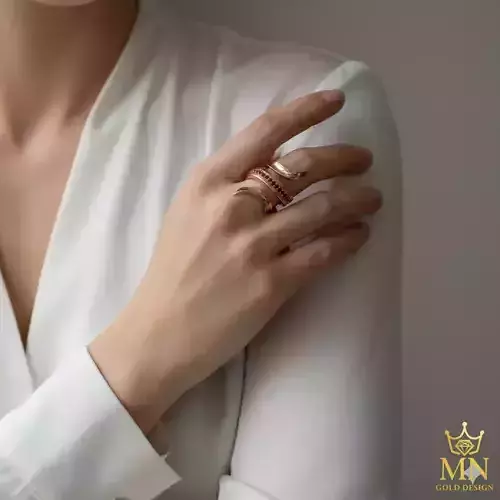 Red Ember Flame Ring