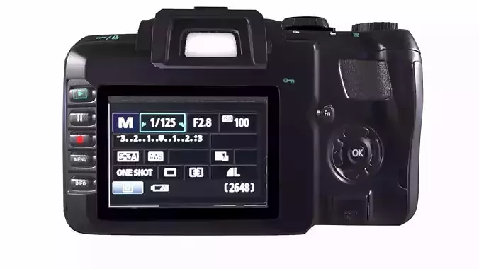 DSLR Camera 3D Model