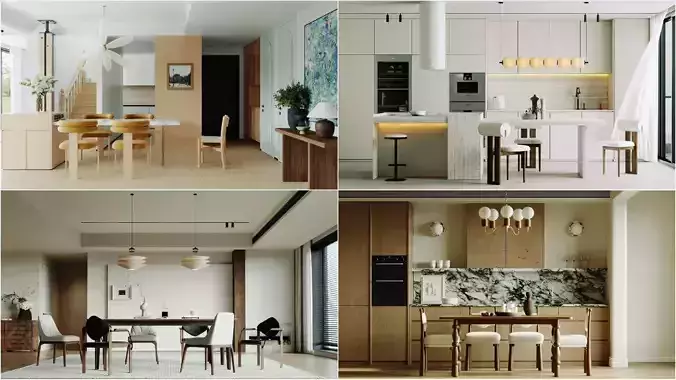 Dining Room Colection 05 for Unreal Engine