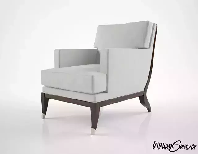 William Switzer Large Chaise Apollon Chair 3D model