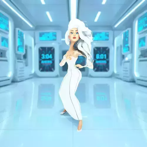 Elegant White Dress Character model pack