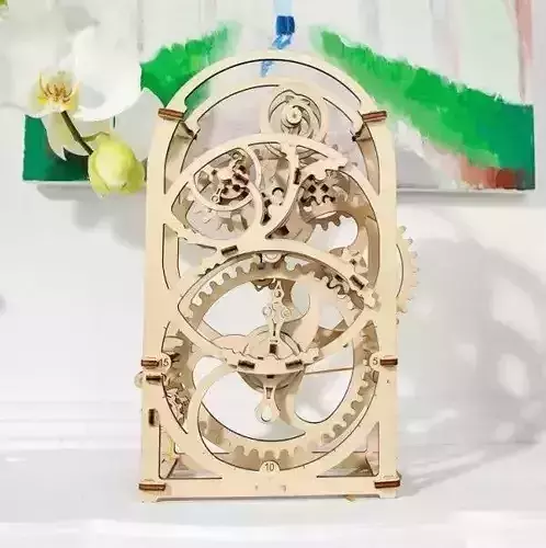Timer- Countdown Clock - 3D DIY Wooden Mechanical Puzzle Model