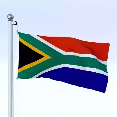 Animated South Africa Flag