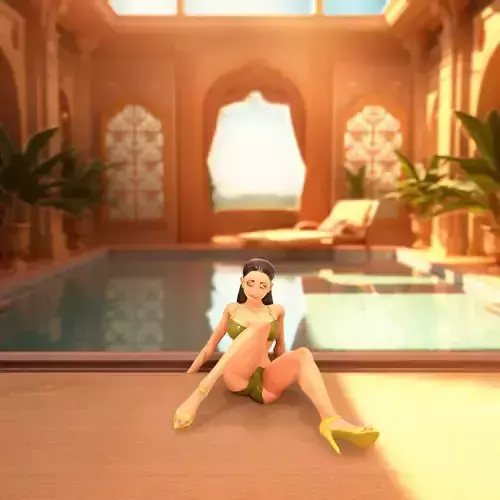 Olive Bikini Figure model pack