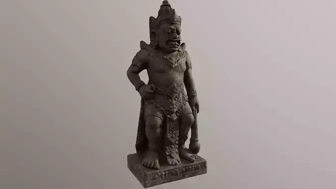 Balinese Temple Guardian Statue 2