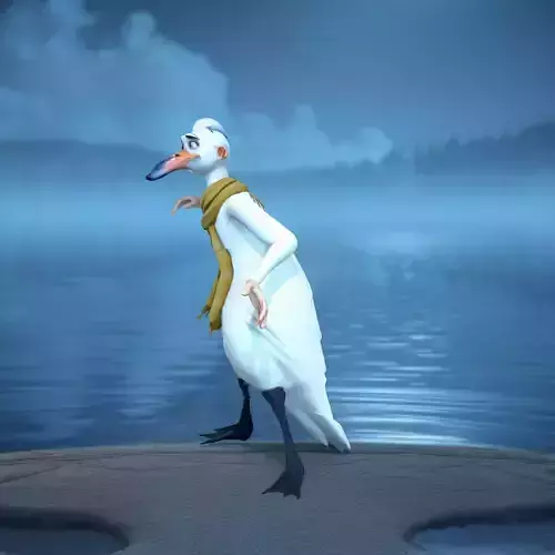 Stylish Bird Character model pack