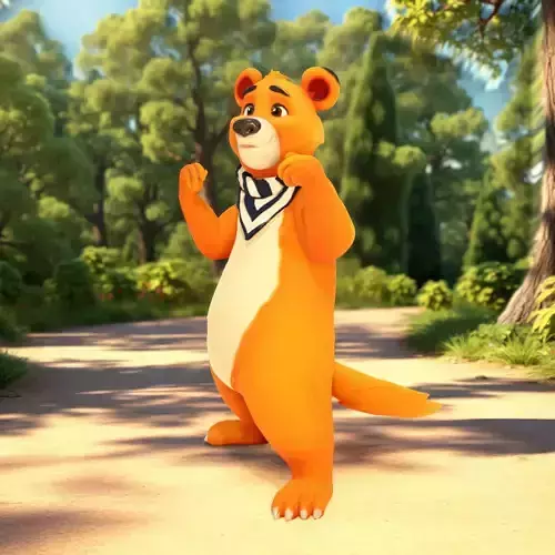 Cheerful Bear Character model pack