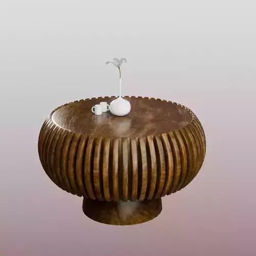 Round Wooden Table