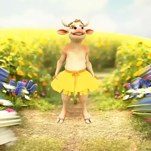 Playful Bovine Dancer model pack