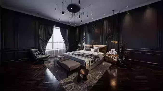 European style bedroom