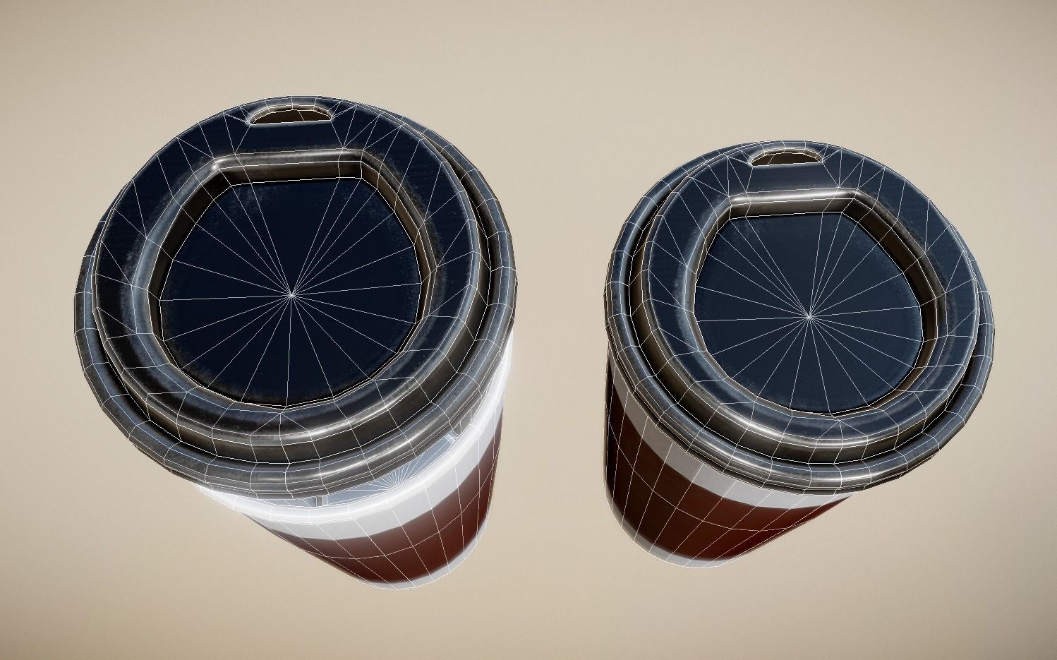 Coffee To Go Cup Pack - Gameready - PBR Textures Low-poly 3D model_35