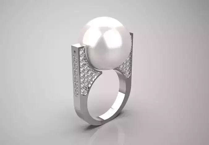 Artistic Volume stl 3d printable Ring model pr0038