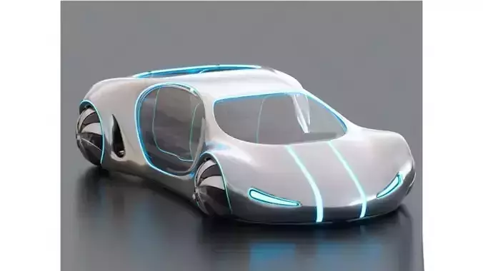 Future sci-fi style concept car