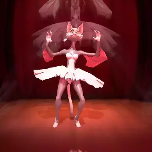 Ballet Cat Dancer model pack