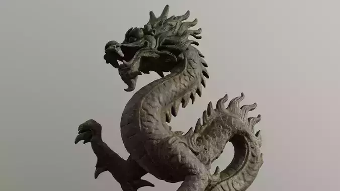 Stone Dragon Statue