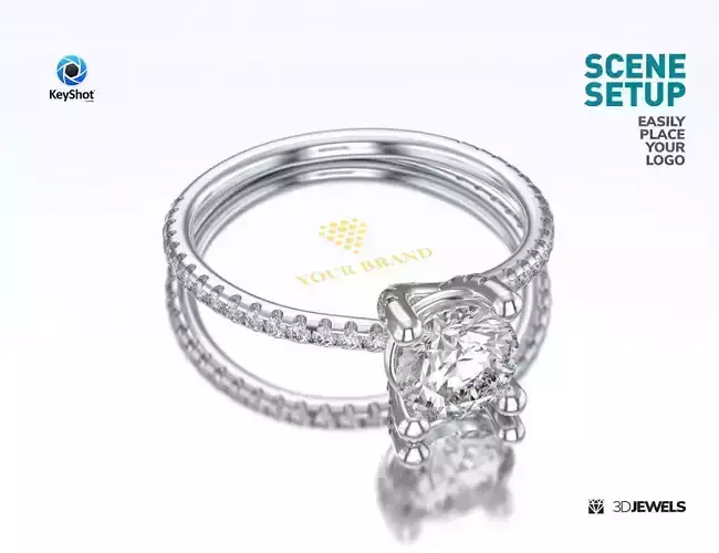 Branding Scene Setup for Jewelry Rendering in KeyShot