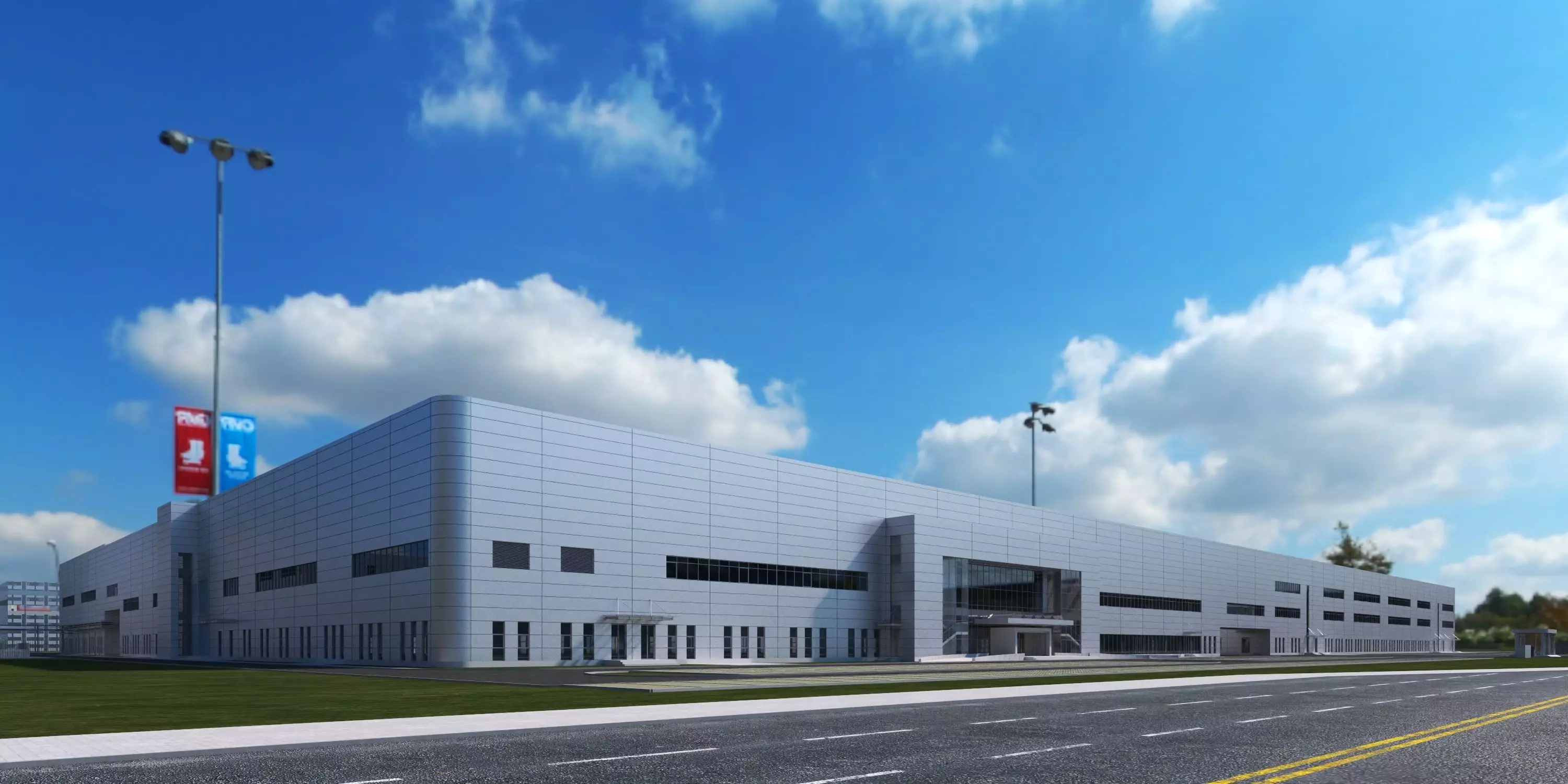 Industrial Building Factory 018 3D model