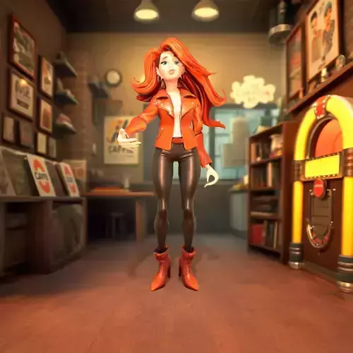 Stylish Redhead Character model pack