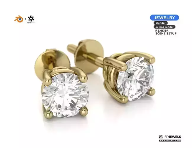 Blender with Octane Render Scene for Jewelry Rendering Vol1