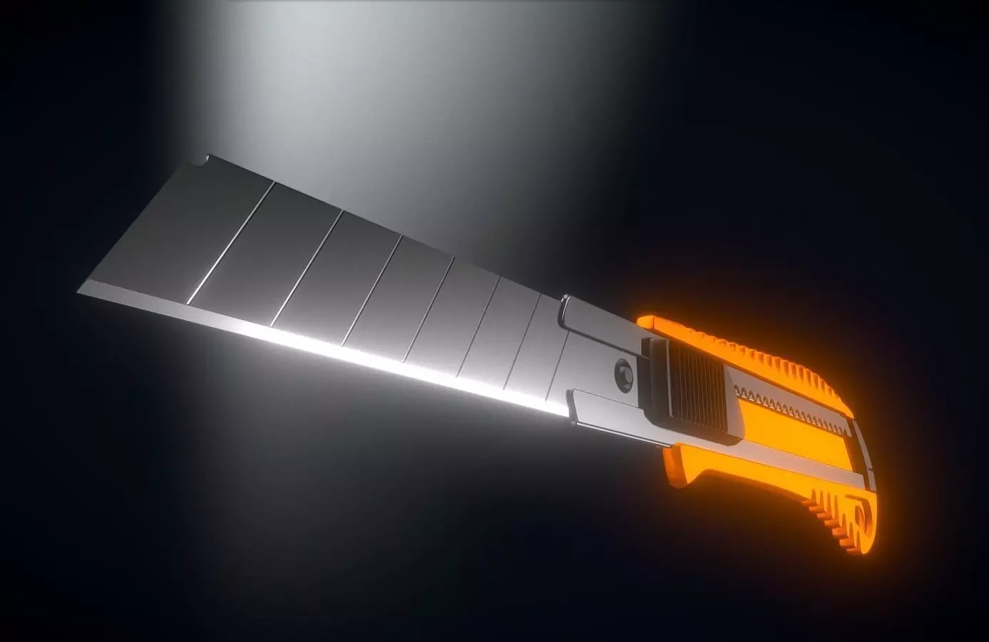 Box Cutter Highpoly Version 3D model