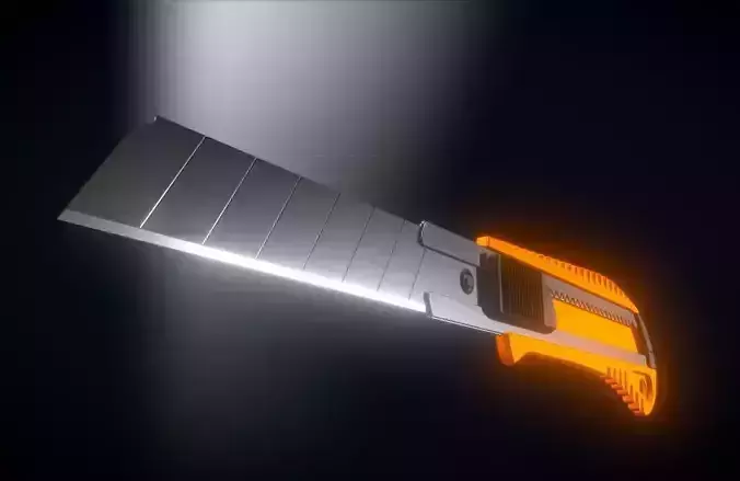 Box Cutter Highpoly Version  3D model