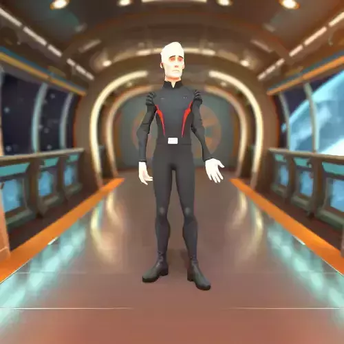 Futuristic Space Commander model pack