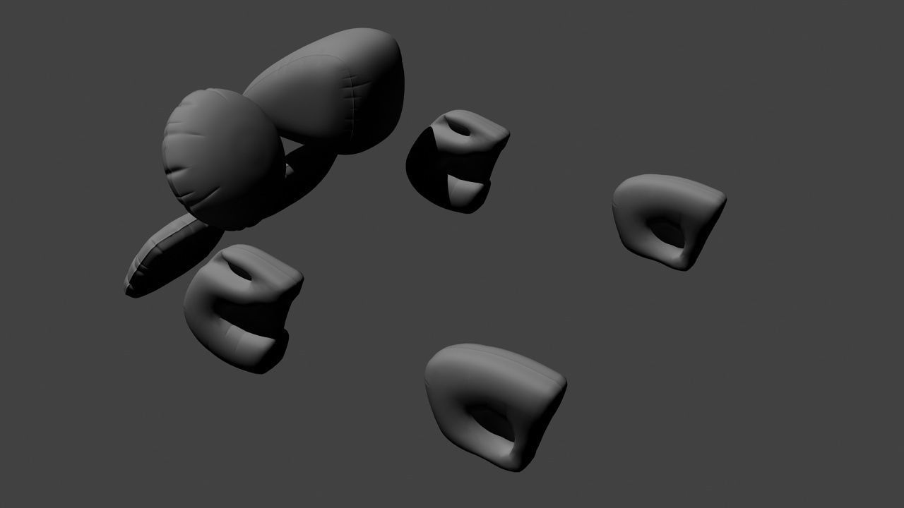 Automotive airbags 3D model_2